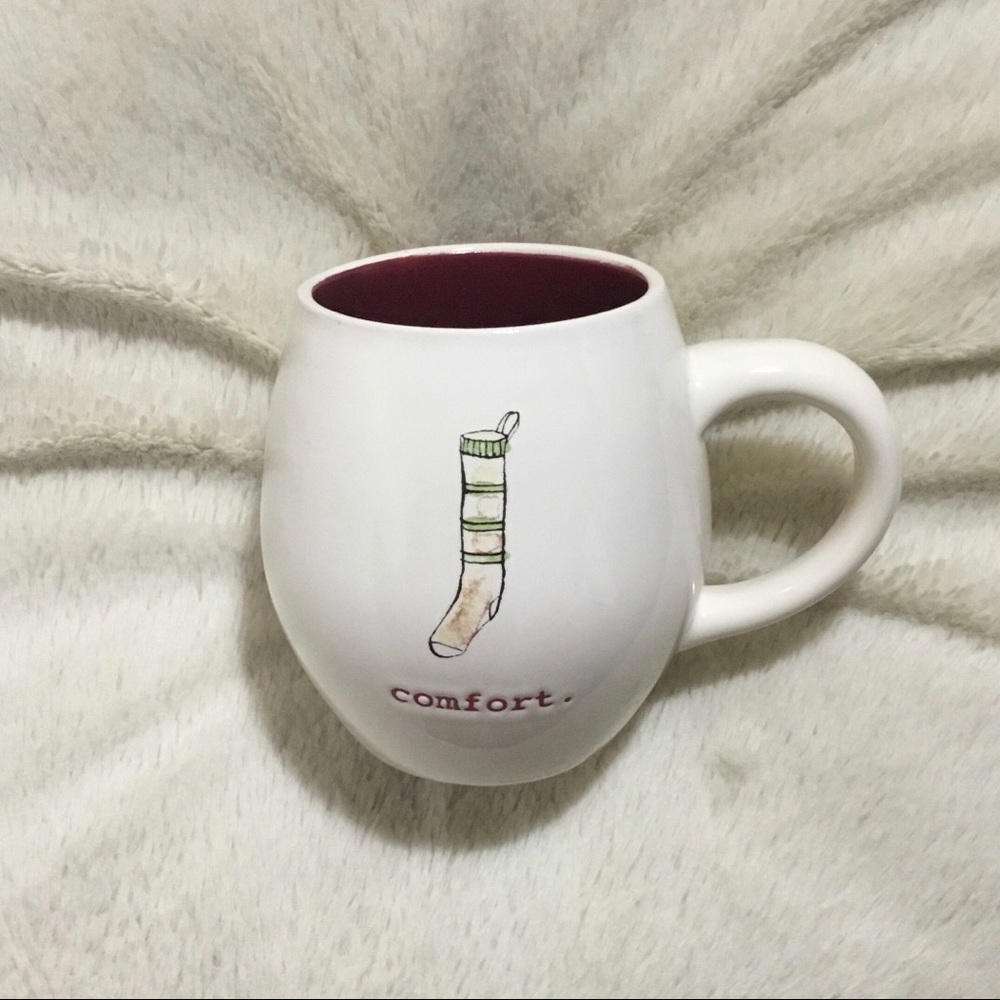 Rae Dunn COMFORT Red Colored Christmas Mug NWT New